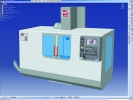 A Haas machine captured in Catia, in accordance with Haas product specifications